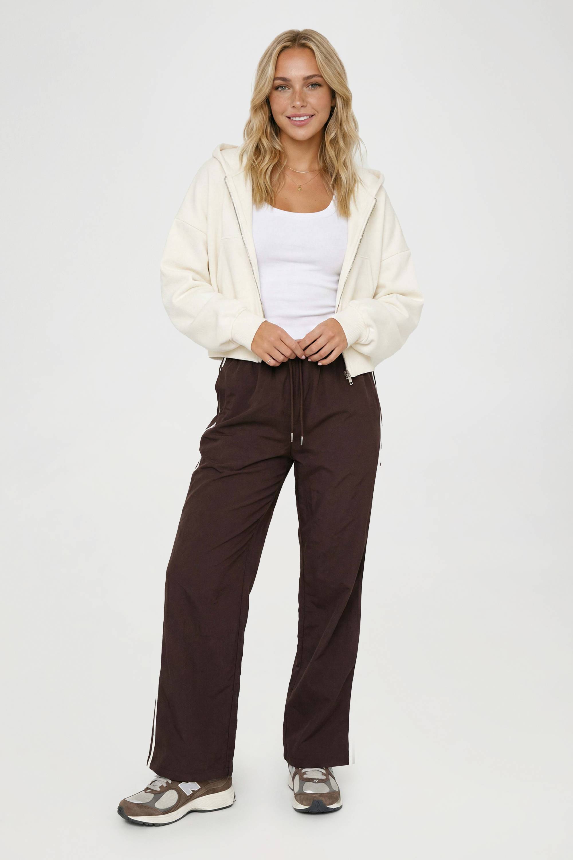 boohoo Sweat À Casynthétiqueche Oversize Zippé À Manches Ballon Bouffantes