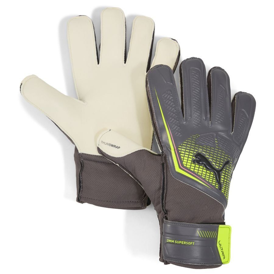 PUMA Gants de Gardien Ultra Play RC Audacity - Matte Aged Silver/Jaune