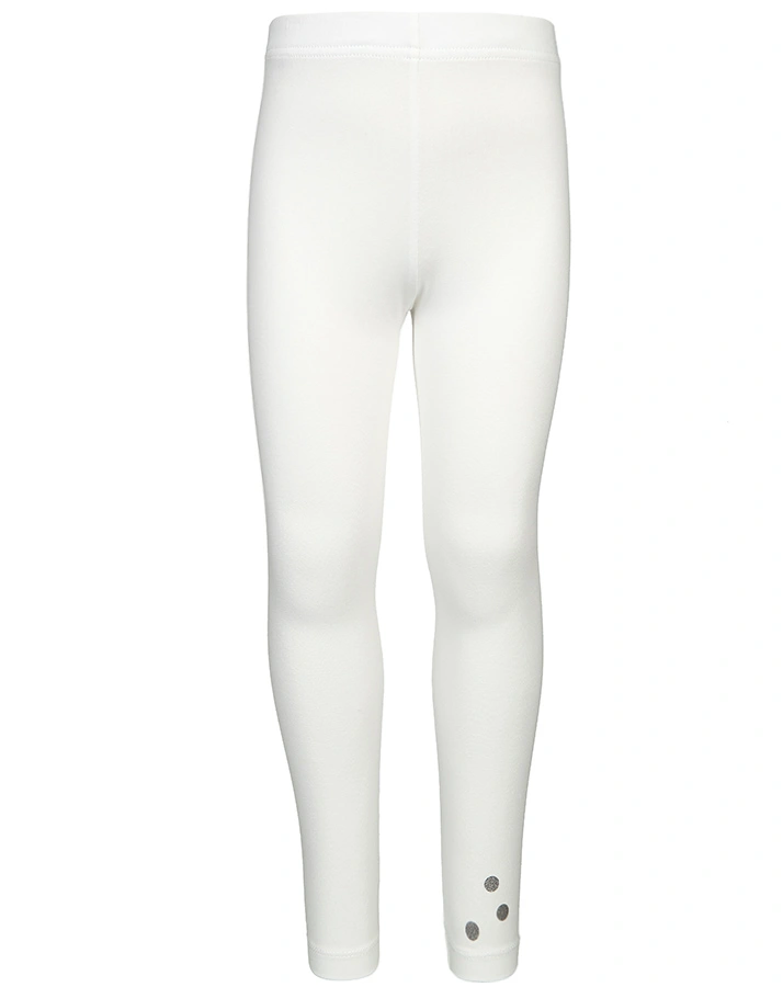 Leggings GLITTER DOTS in weiß