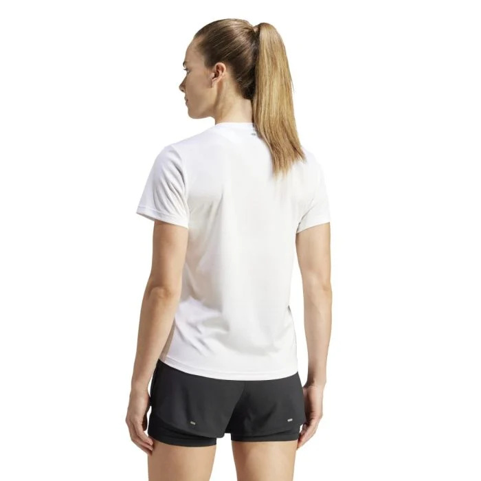 adidas Dame T-shirts Run It Tee Hvid
