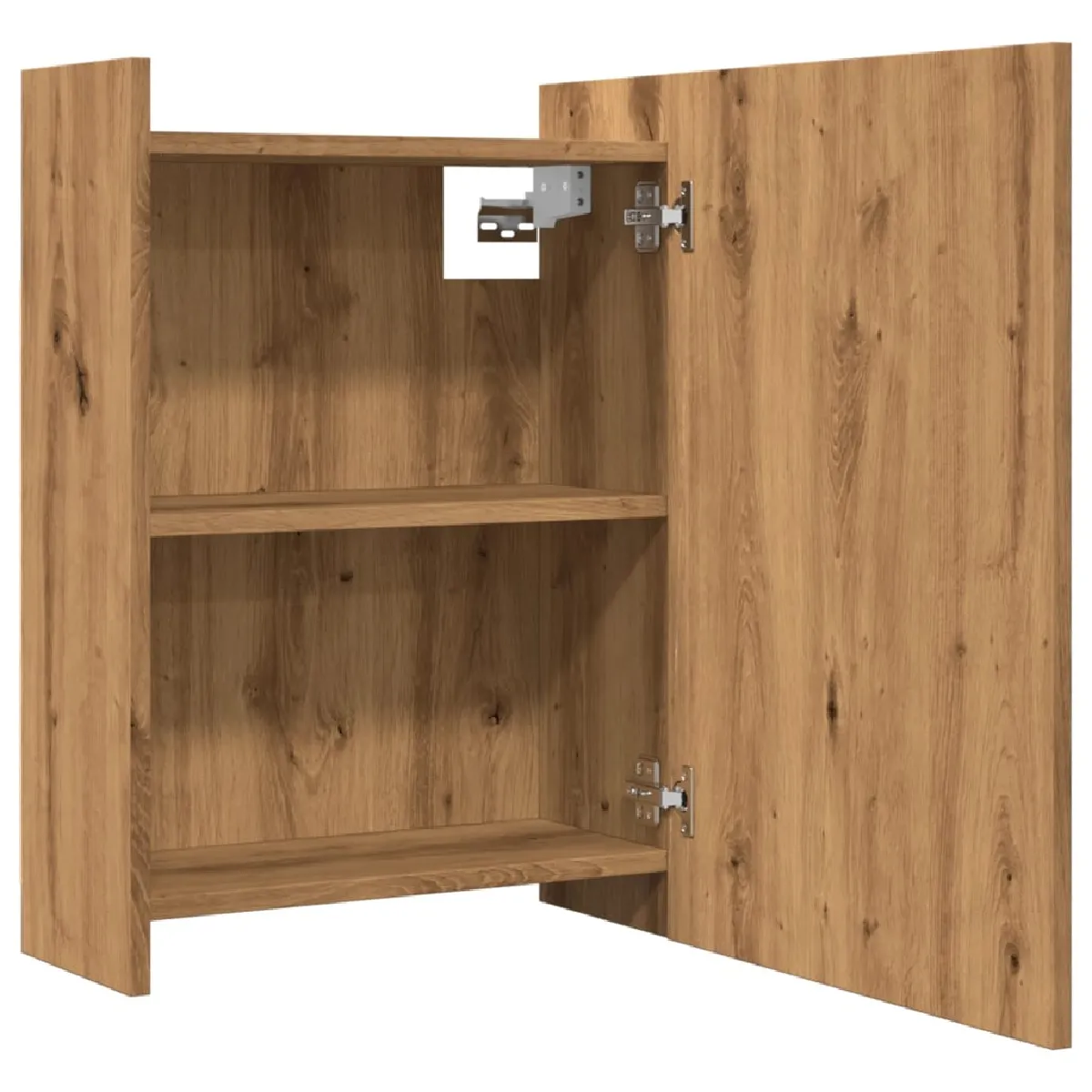 vidaXL Armoire à miroir - Chêne artisanal