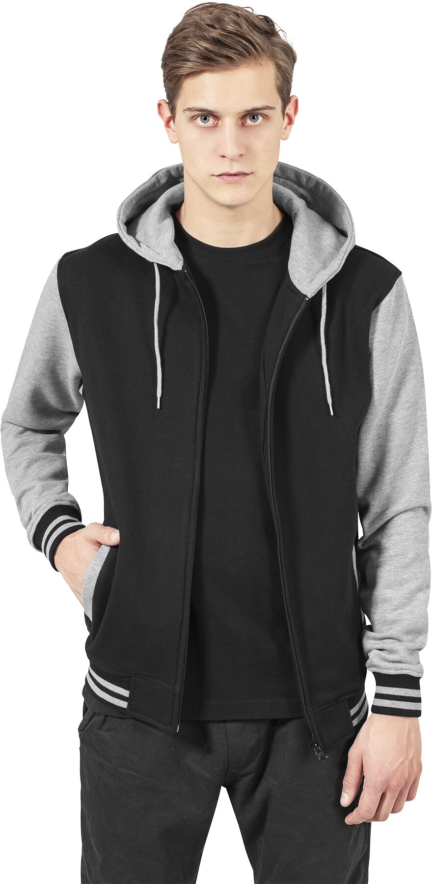 Sweat Zippé Bicolore | Urban Classics Sweat-shirt zippé à capuche