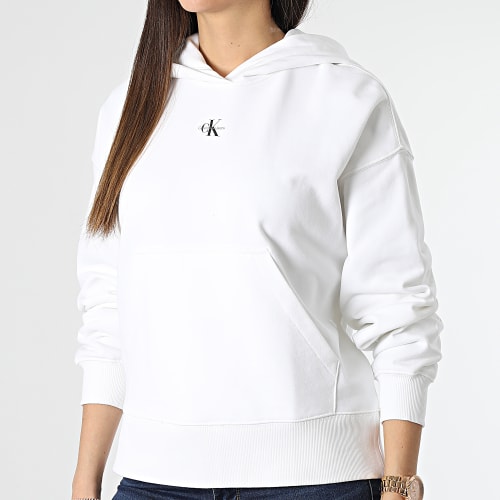 Sweat Capuche Femme 0434 Blanc