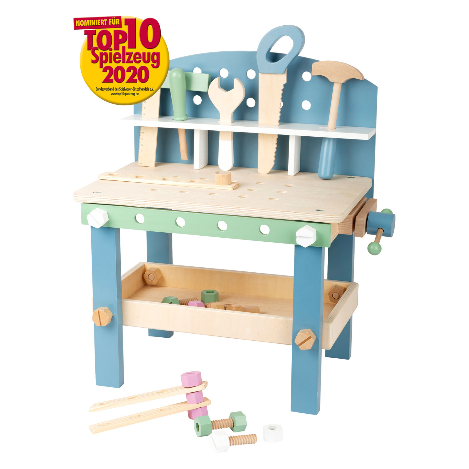 Small Foot - Houten Werkbank Compact Nordic, 22dlg.