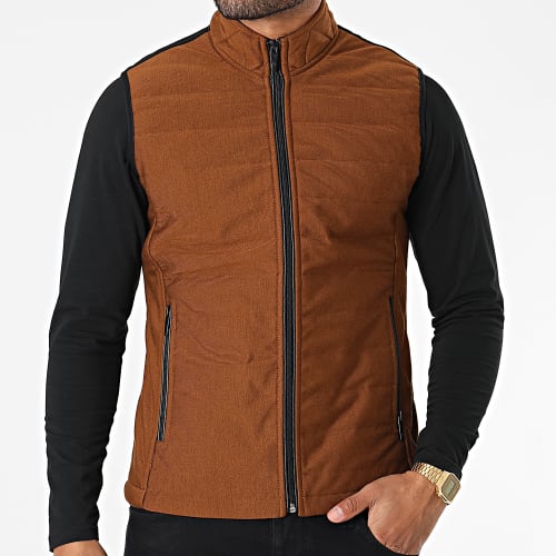 Veste Zippée Sans Manches 2000 Marron