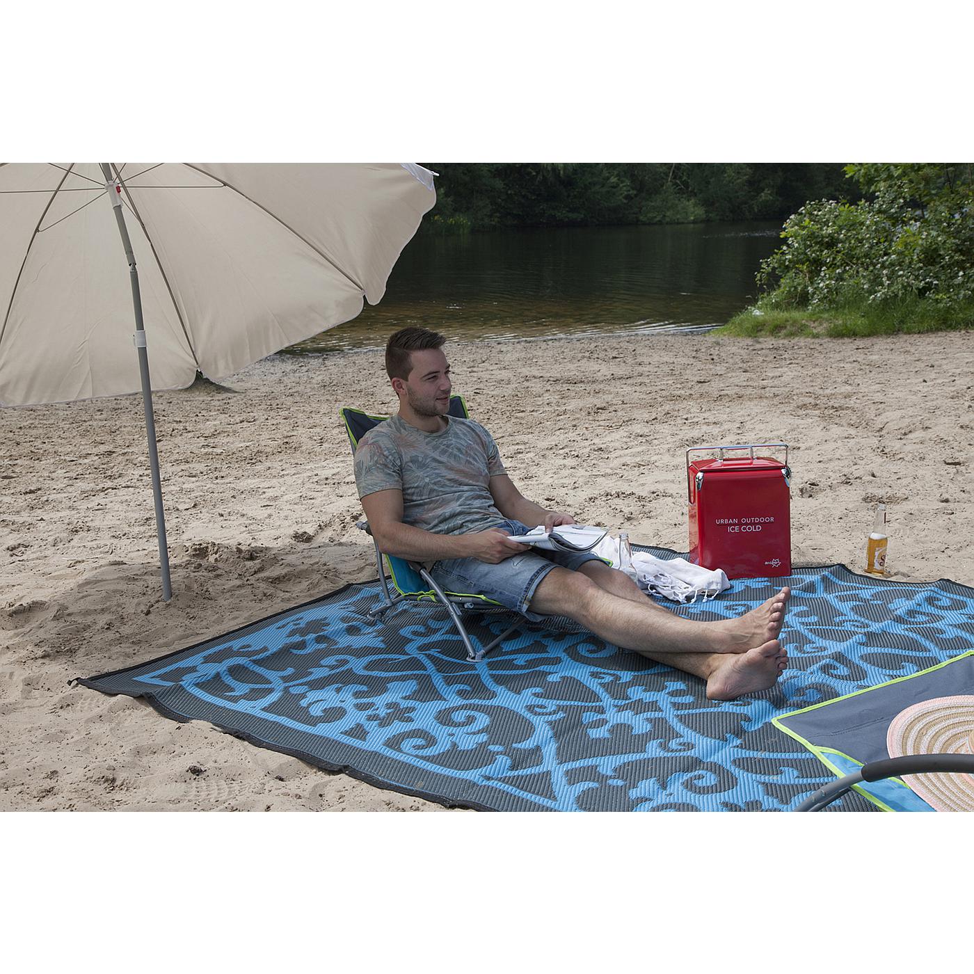 Bo-Camp Oriental 200 x 180 cm azure chill mat