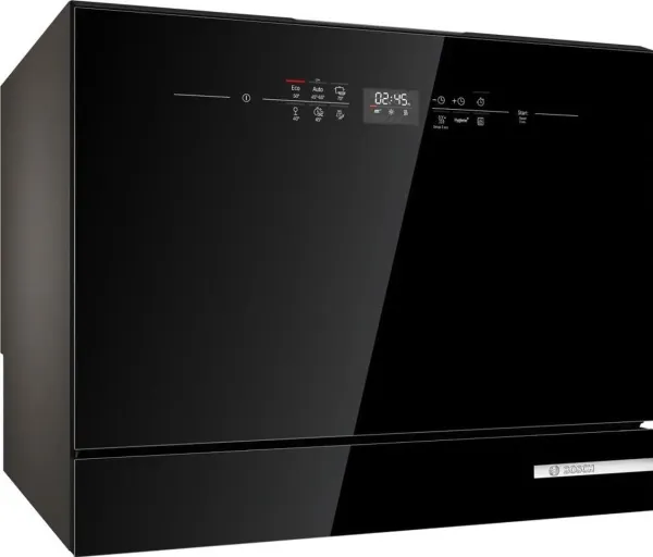 Bosch Serie | 6 SKS6ITB00E - Opvaskemaskine - bredde: 55.1 cm - højde: 45 cm - sort