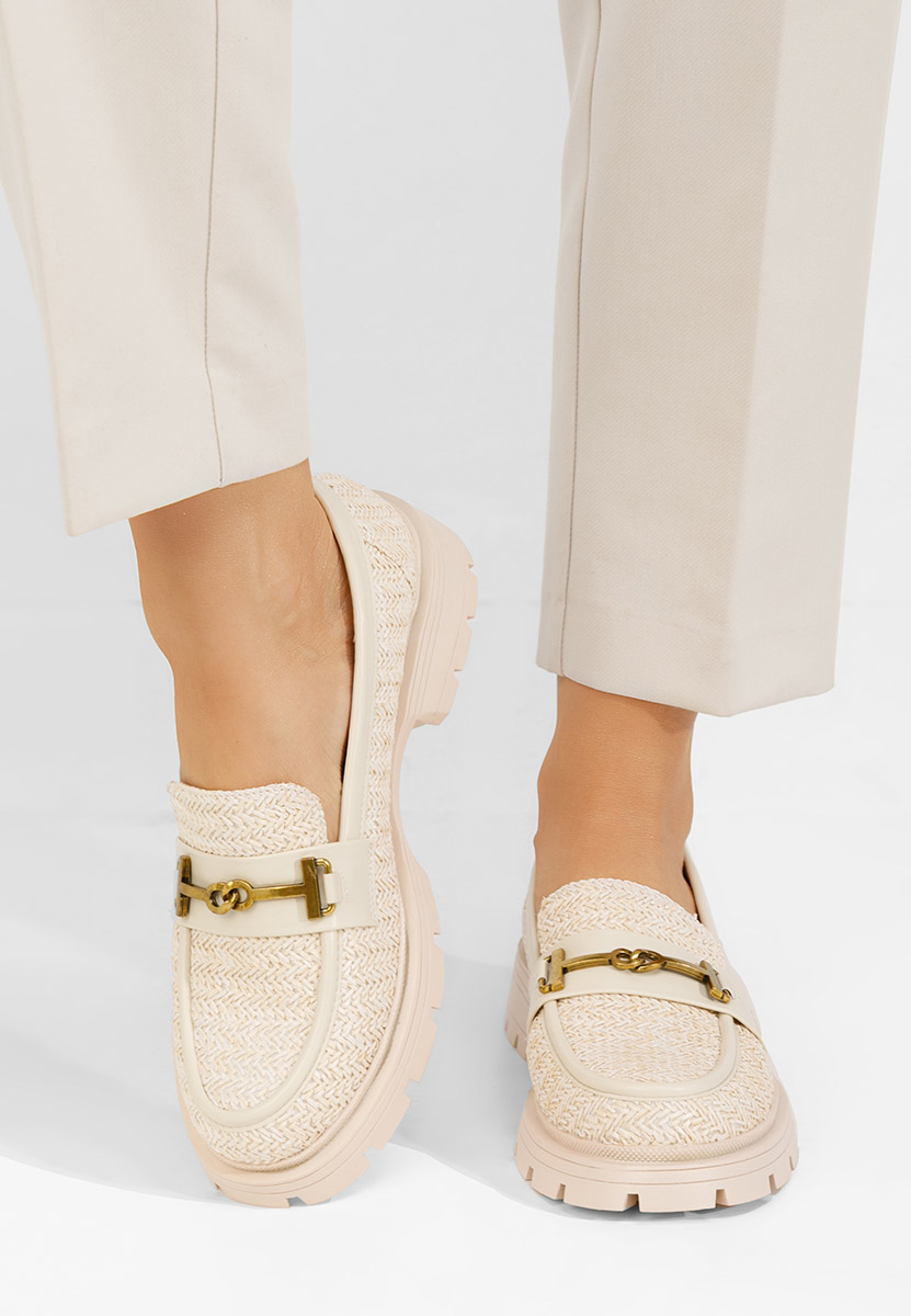 Mocassins femme beige Latrice