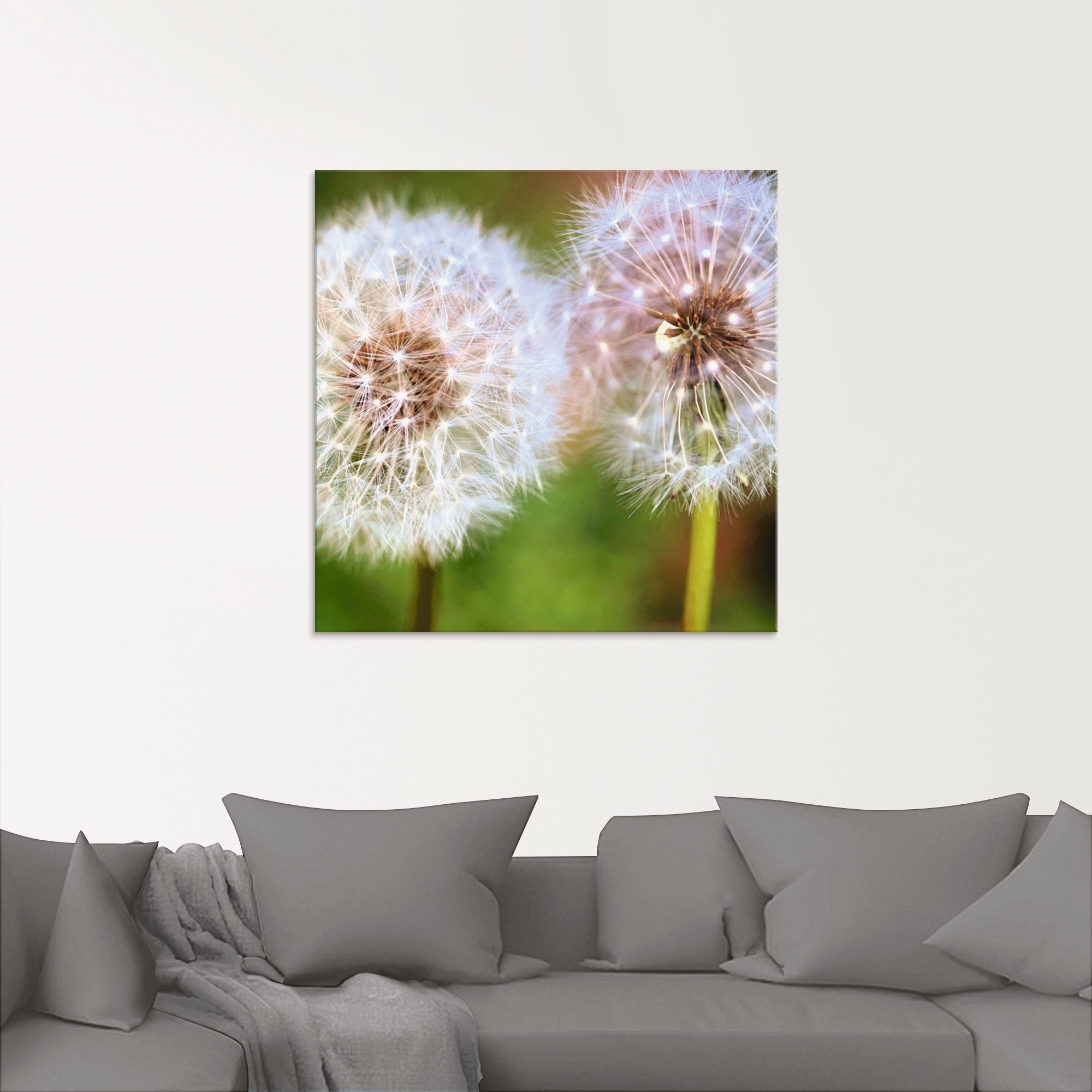 Artland Glasbild »Pusteblume Zweisamkeit« Blumen 1 Stk. tlg. in verschiedenen Grössen