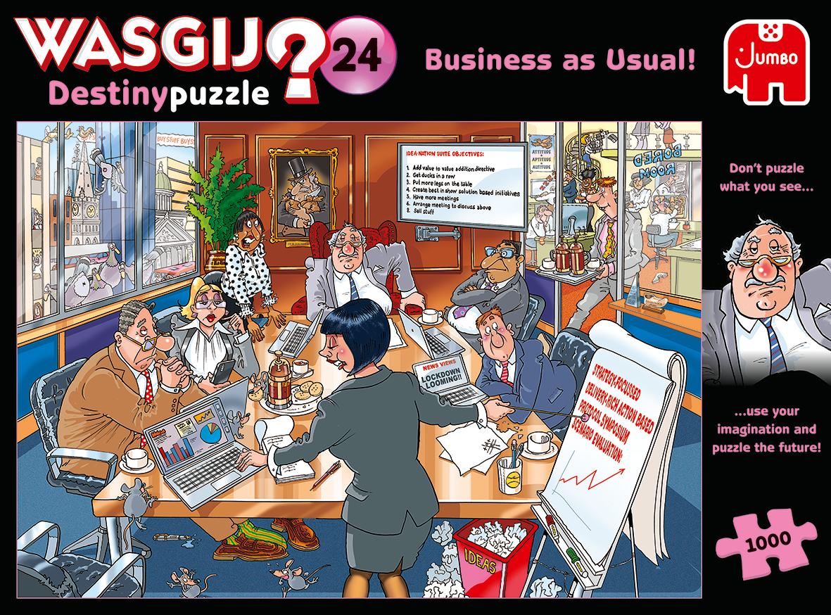 Wasgij - Destiny - #24 Business As Usual! (1000 pieces) (JUM5013)