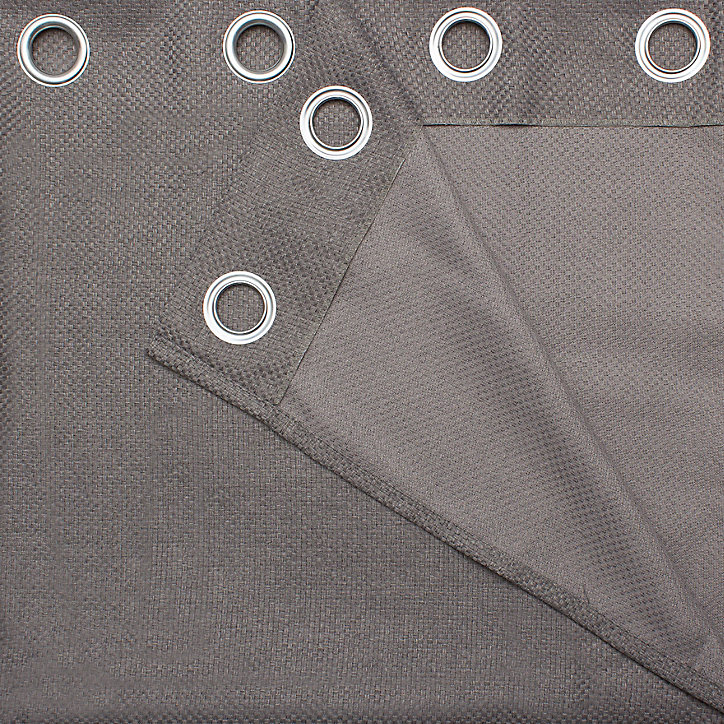 Rideau GoodHome Kosti gris l.140 x H.260 cm
