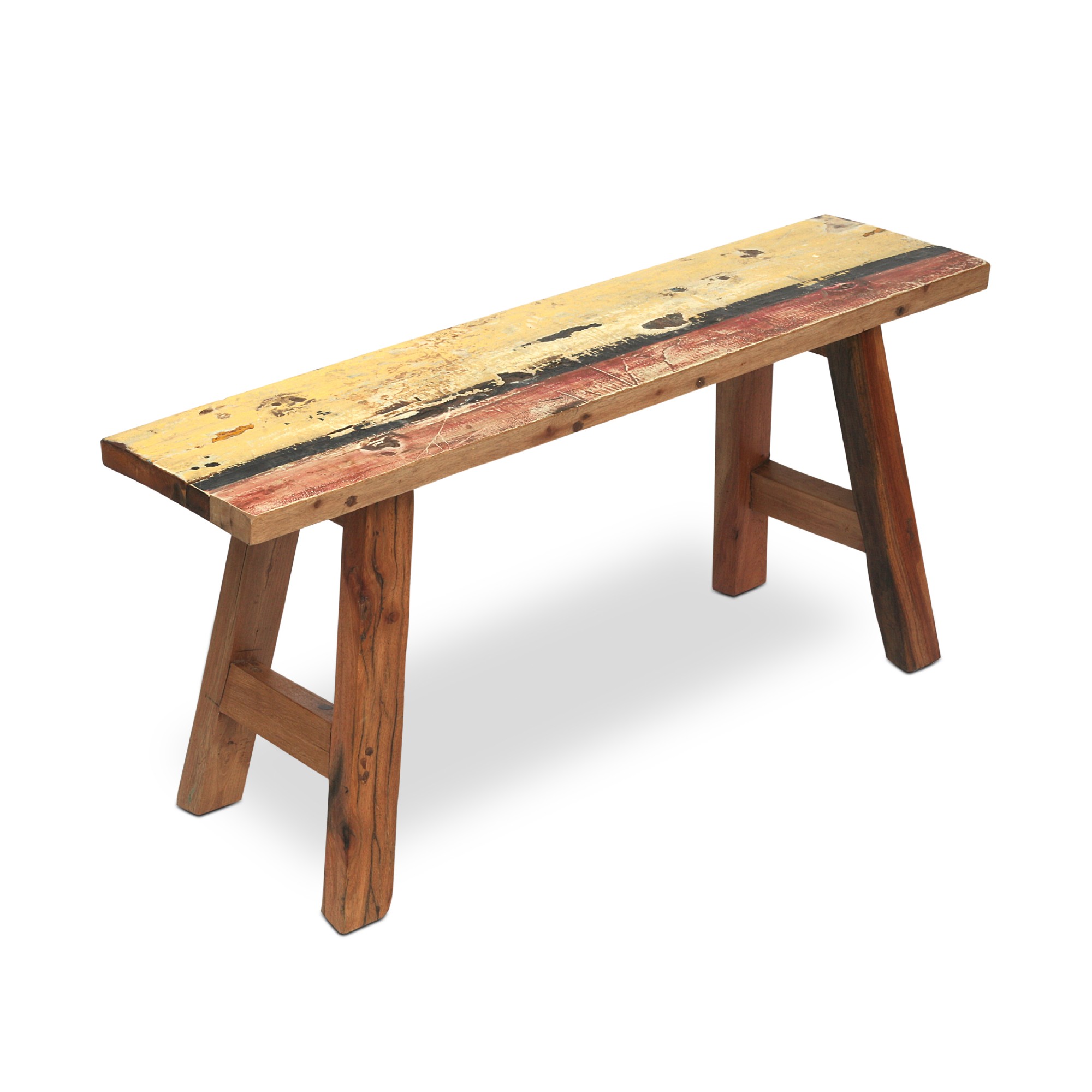 Bank aus Bootsholz, L 28 cm, B 100 cm, H 45 cm von fischer's lagerhaus