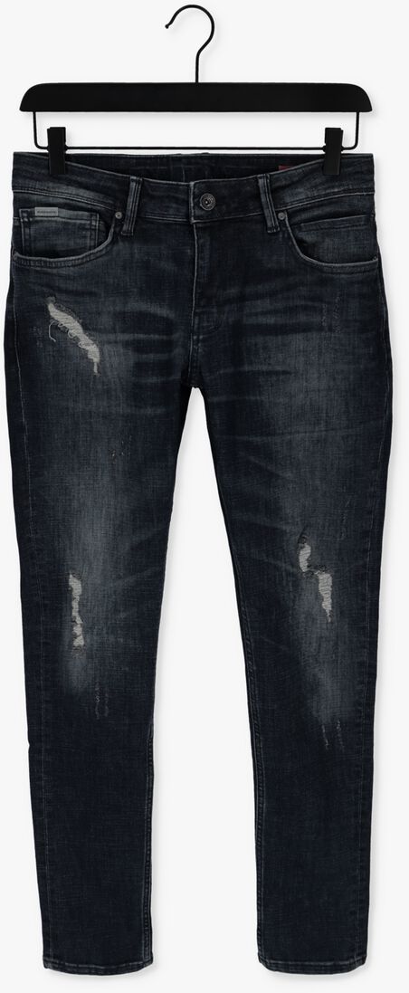 PUREWHITE donkerblauwe purewhite slim fit jeans #the jone - skinny fit jeans with allover damgaing spots