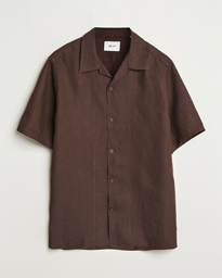 NN07 Julio Linen Resort Shirt Croc Green