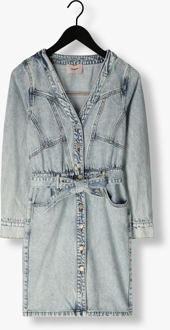 FREEBIRD blauwe freebird mini jurk dominiek