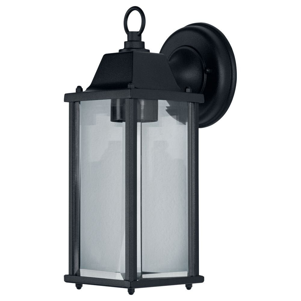 Wandlamp Endura in zwart en transparant E27 293mm