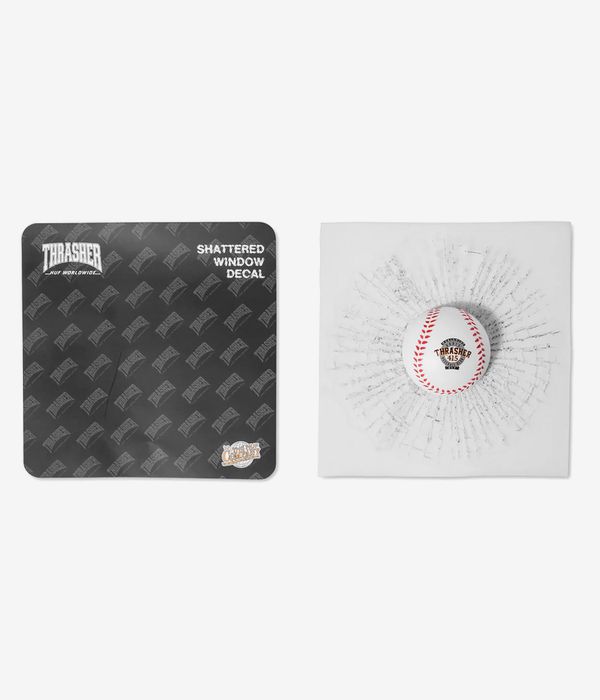 HUF x Thrasher Grand Slam Ball Sticker (white)