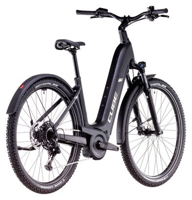 VTC Électrique Cube Nuride Hybrid Pro 600 Allroad Easy Entry Shimano Cues 10V 600 Wh 29'' Noir 2025