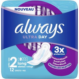 Always Ultra Day Maandverband Long Met Vleugels 12ST