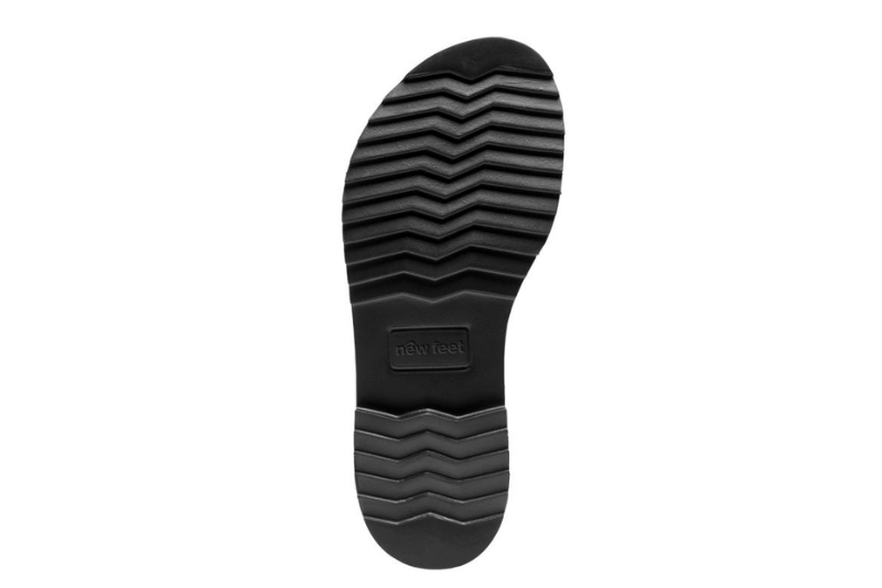 NEW FEET STØVLE I SORT SKIND