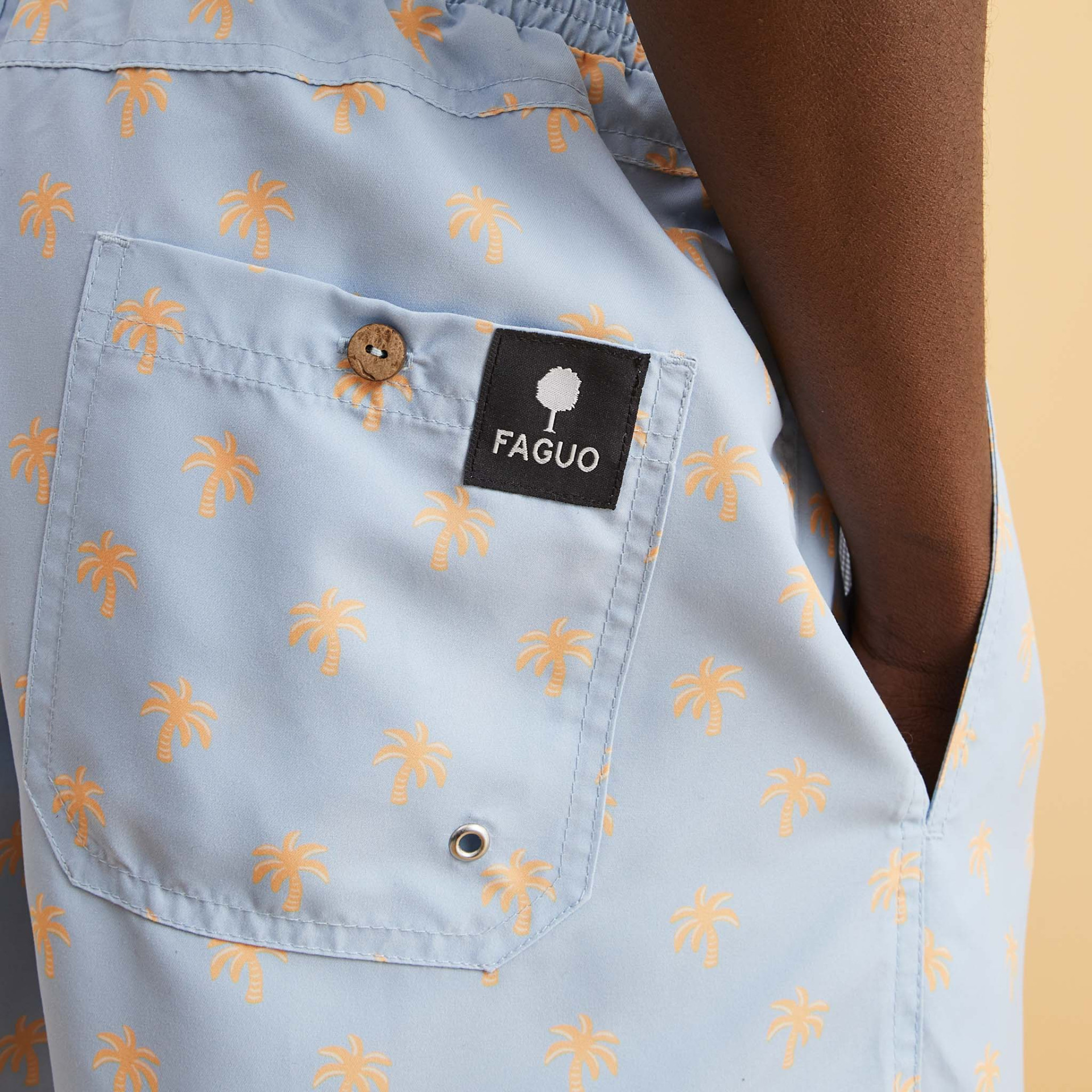 Maillot de bain bleu ciel Polyester recyclé - modèle Mimizan