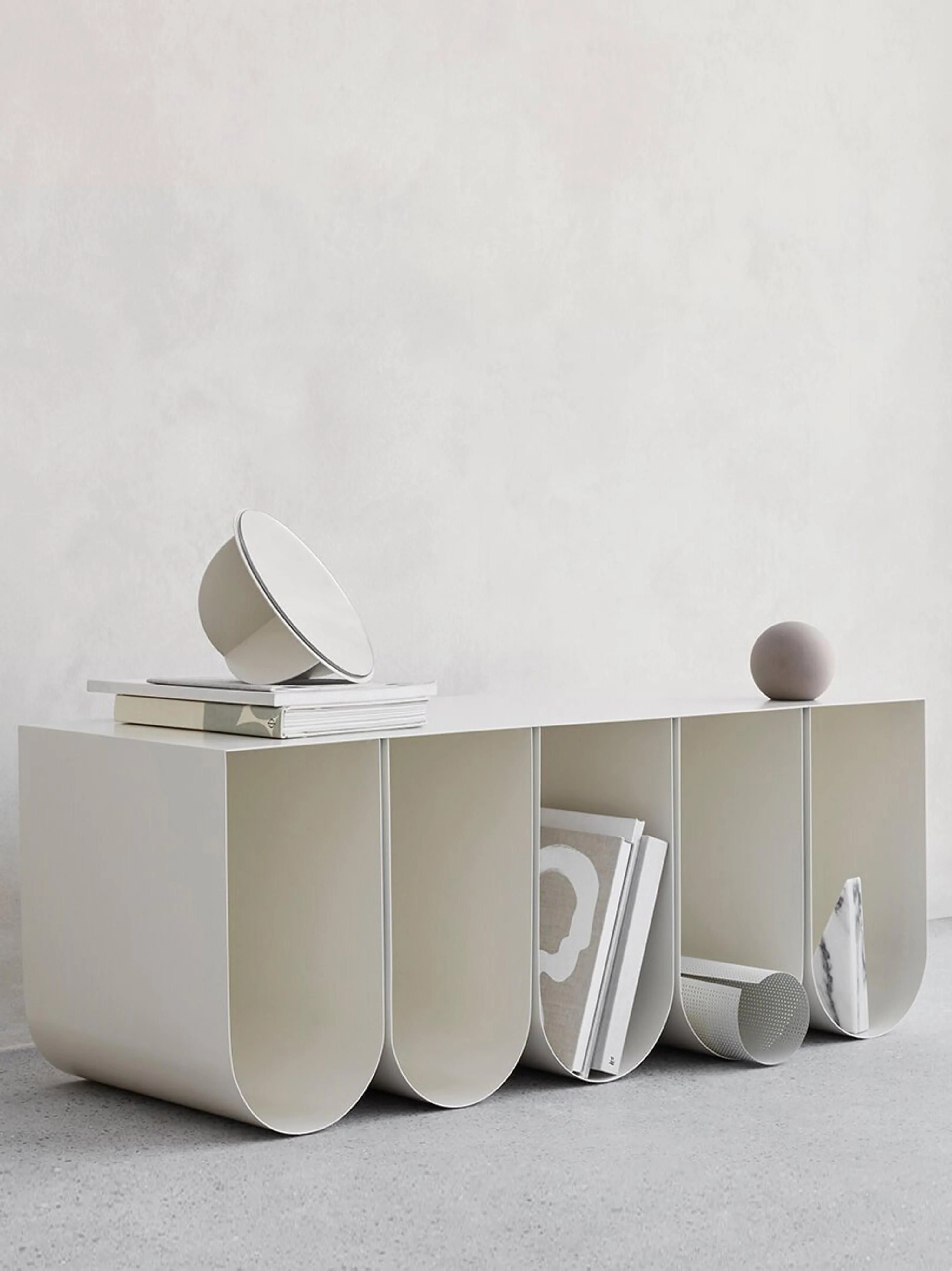 Metalen zitbank Curved