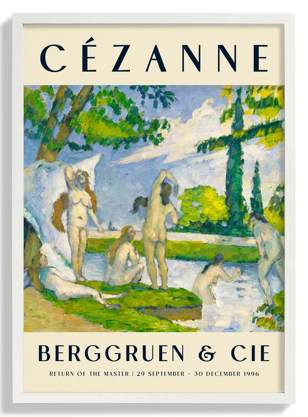 Badende Kunstausstellung von Paul Cézanne