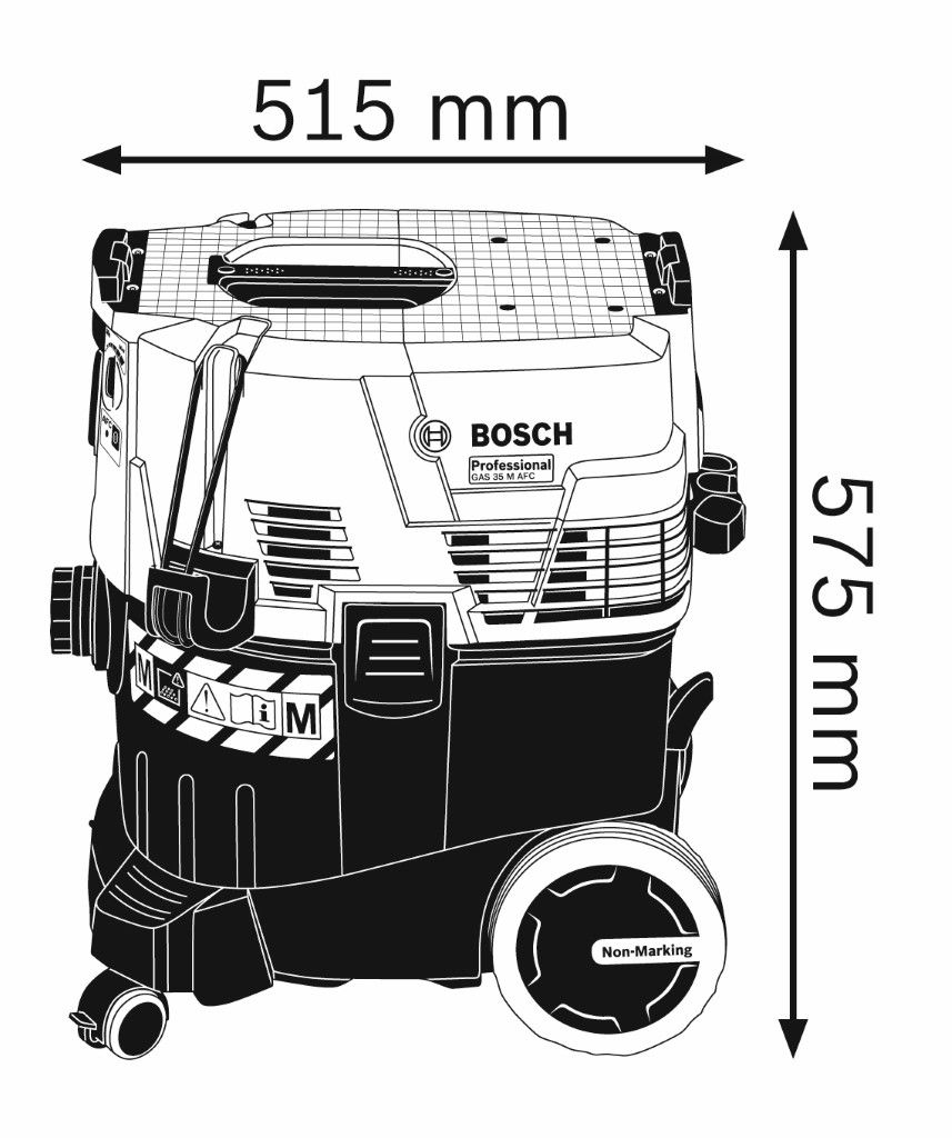 Bosch GAS 35 M AFC (NL LUX) Stofzuiger - 06019C3100