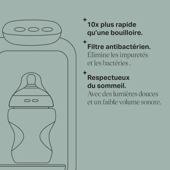 Préparateur-Chauffe Biberons Perfect Prep Day & Night   Noir        de               Tommee Tippee