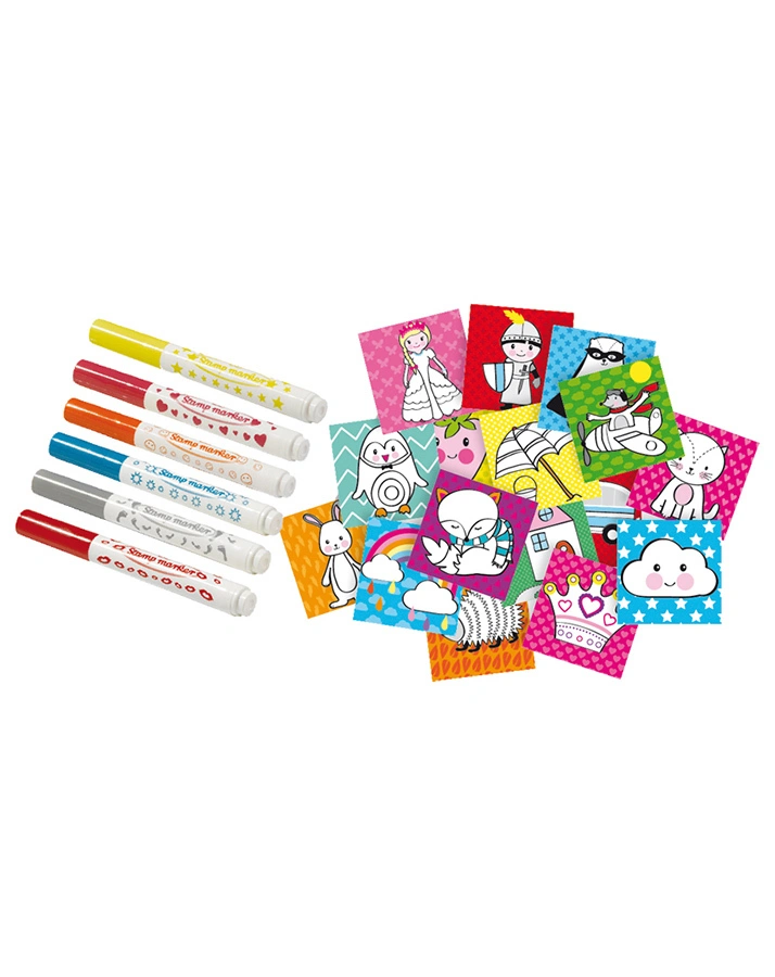 Stempelset STIFTE in bunt