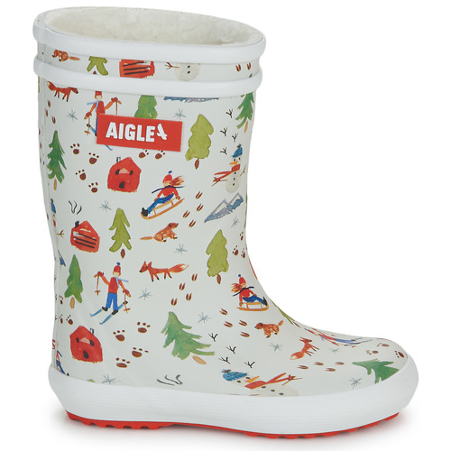 Aigle - LOLLY POP FUR PRINT - Blanc / Multicolore