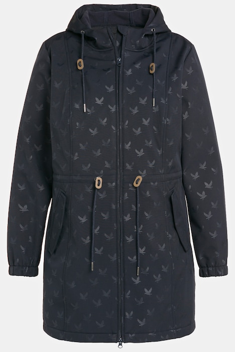 Softshelljacke, Möwen, Fleecefutter, 2-Wege-Zipper
