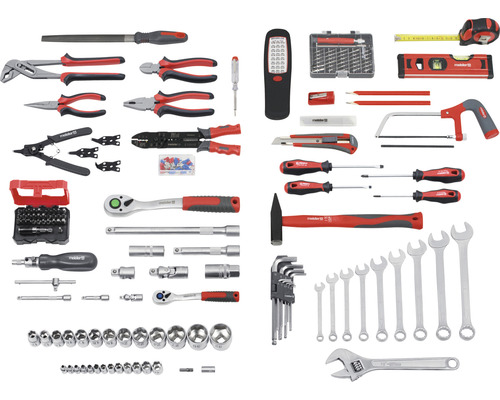 Master gereedschapswagen, set van 156 stuks.