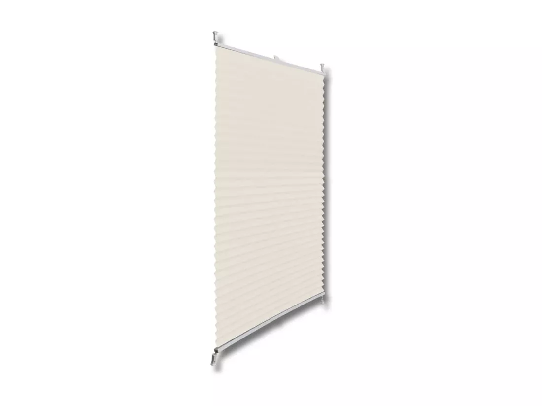 Store plissé 110x150 cm Crème