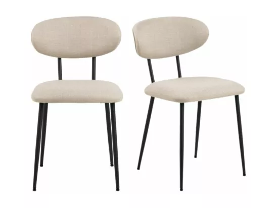 Denise chaise de salle à manger beige.