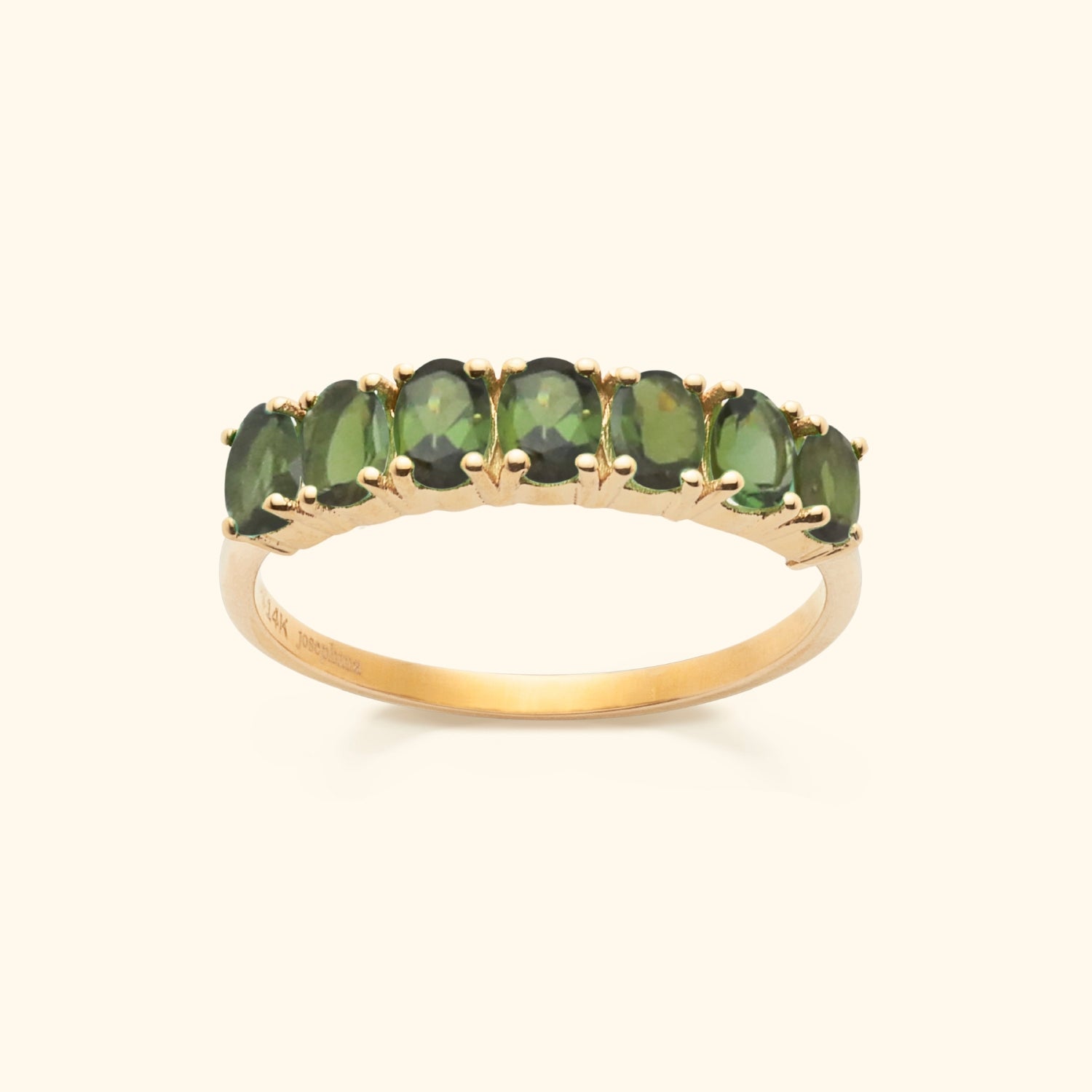 Selly Green Tourmaline Ring | 9K