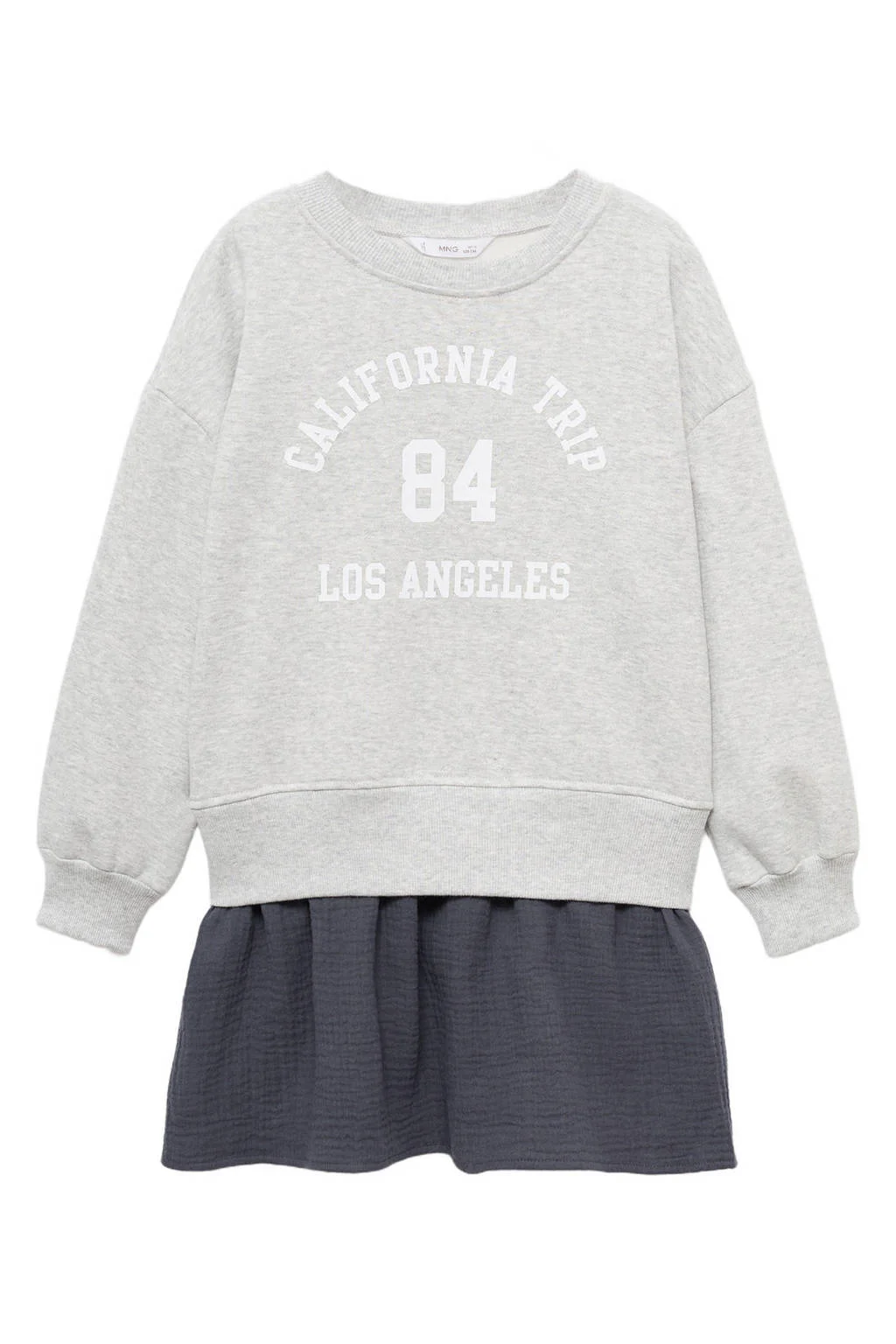 Mango Kids sweatjurk grijs