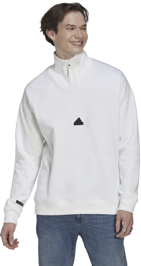 adidas 1/4 Zip sweatshirt Hvid