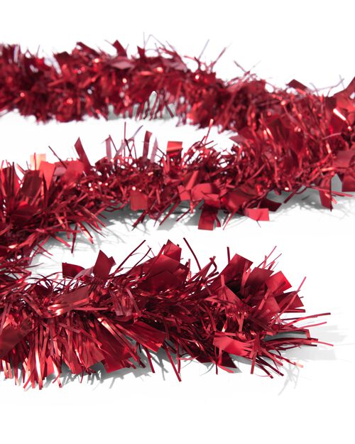 guirlande 2m rouge mat