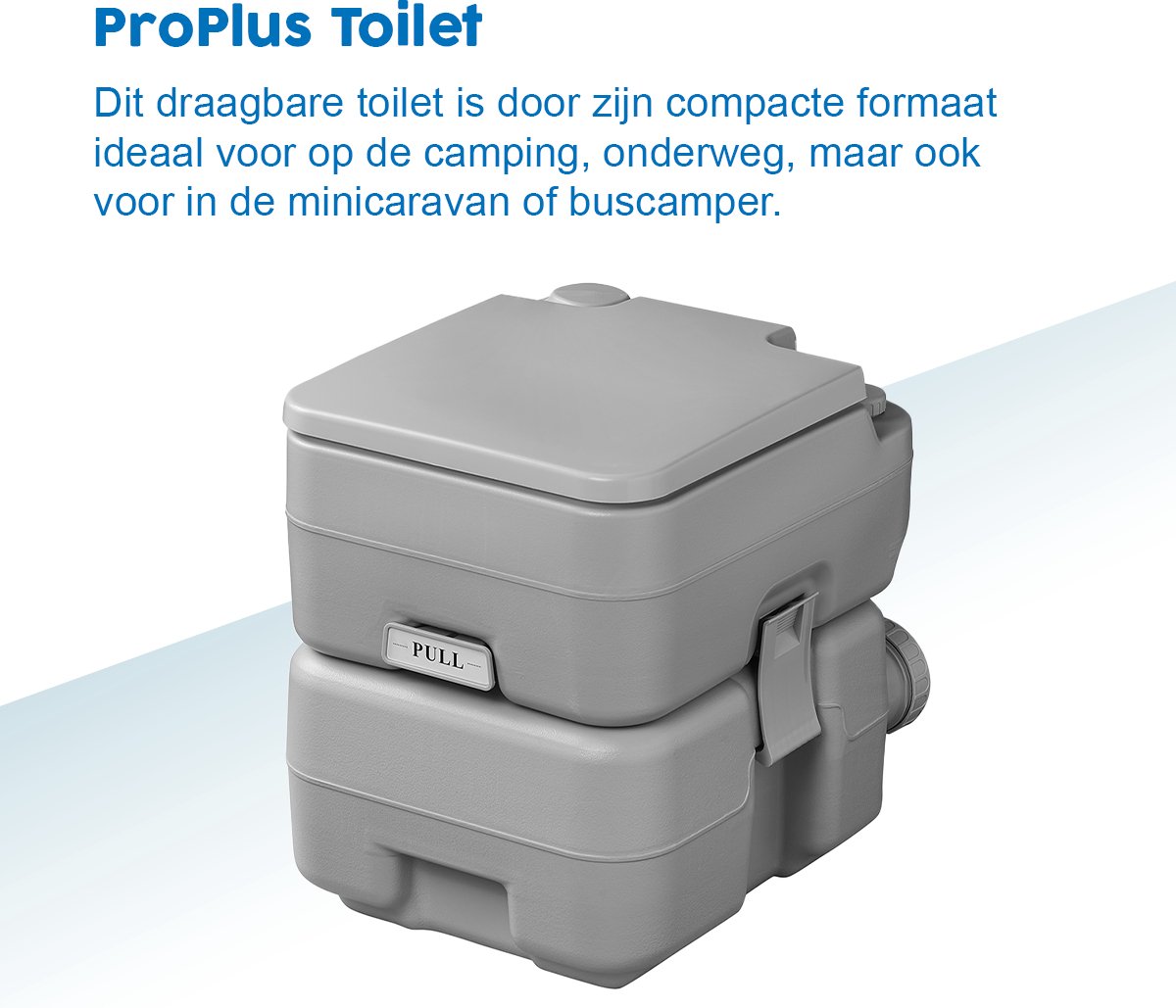 ProPlus draagbaar toilet - 42 cm