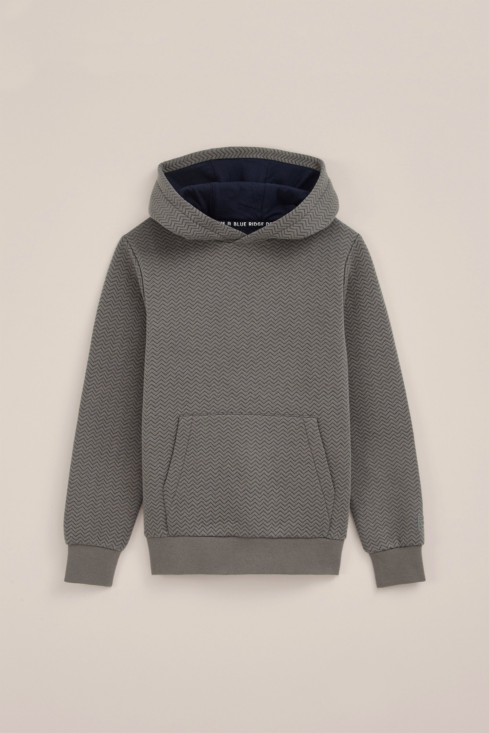 Jongens hoodie met dessin Blue Ridge Grijsgroen