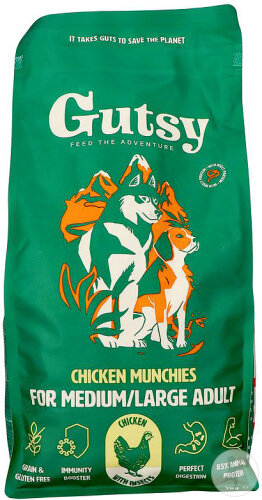 Gutsy Chicken Munchies Medium Et Large Adult 2kg