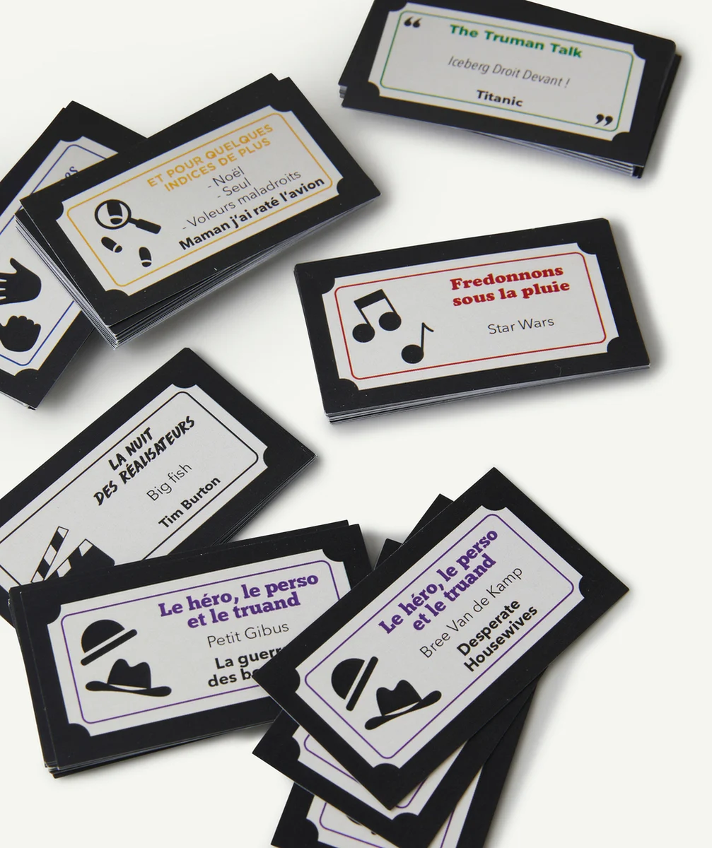 LUZOCREAJEU DE CARTES SÉANCE CANAP THÈME CINÉMA