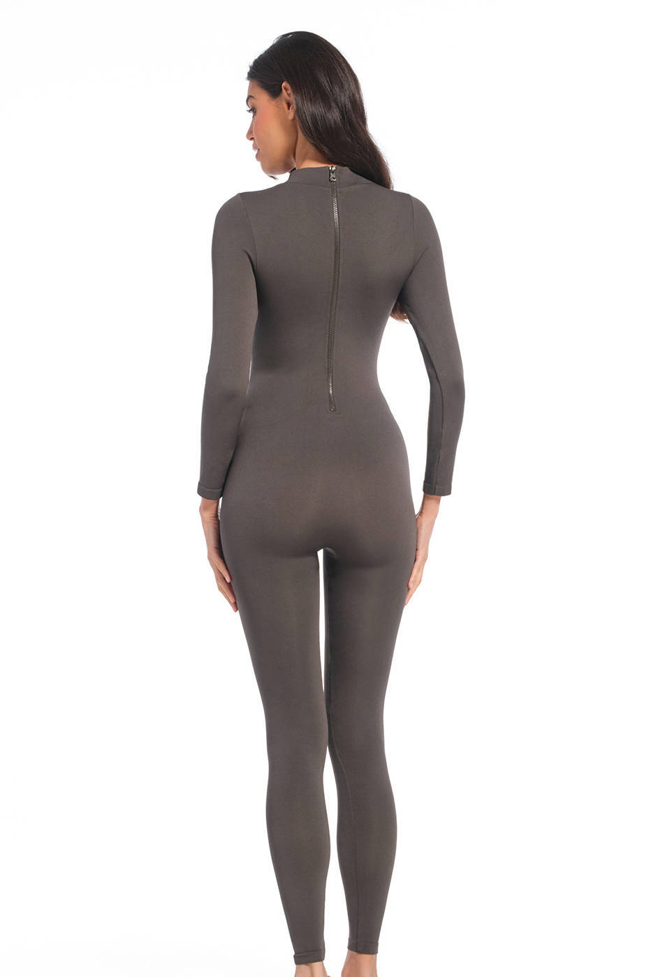 MAGIC Bodyfashion bodycon catsuit donkerbruin
