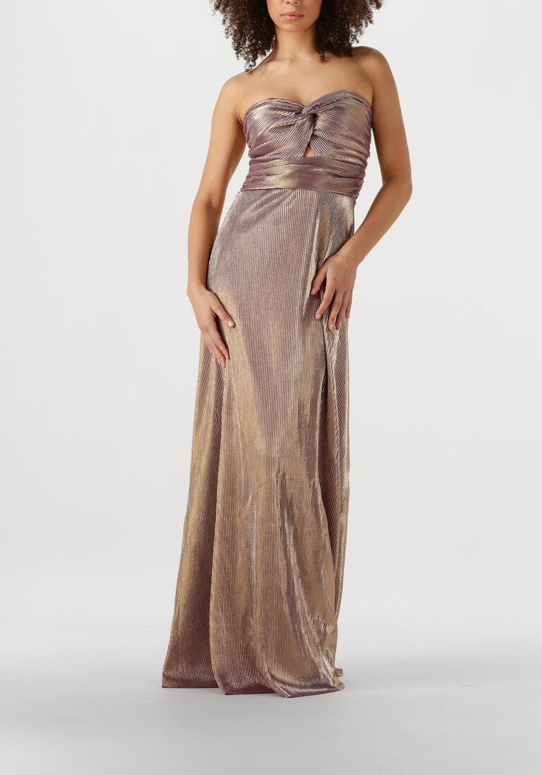 metallic ibana maxi jurk djuna