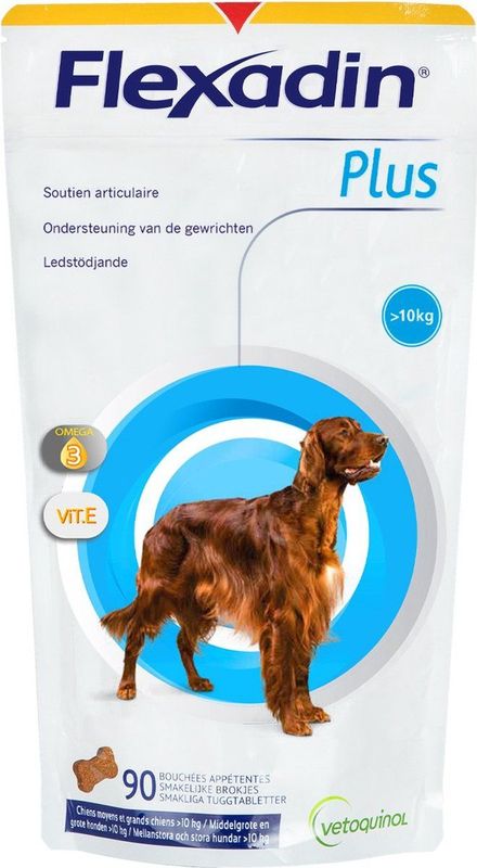 Flexadin Gewricht supplement Flexadin Plus Maxi > 10 kg - 90 brokjes
