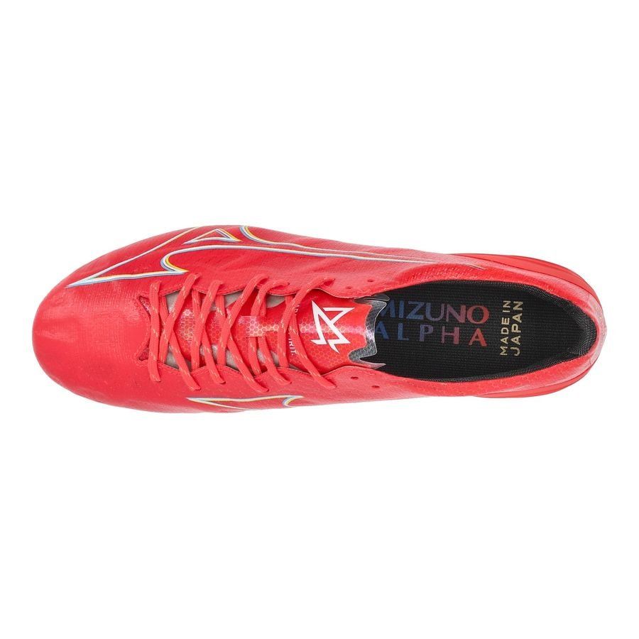 Mizuno Alpha Made in Japan FG/AG Release - Rouge/Blanc