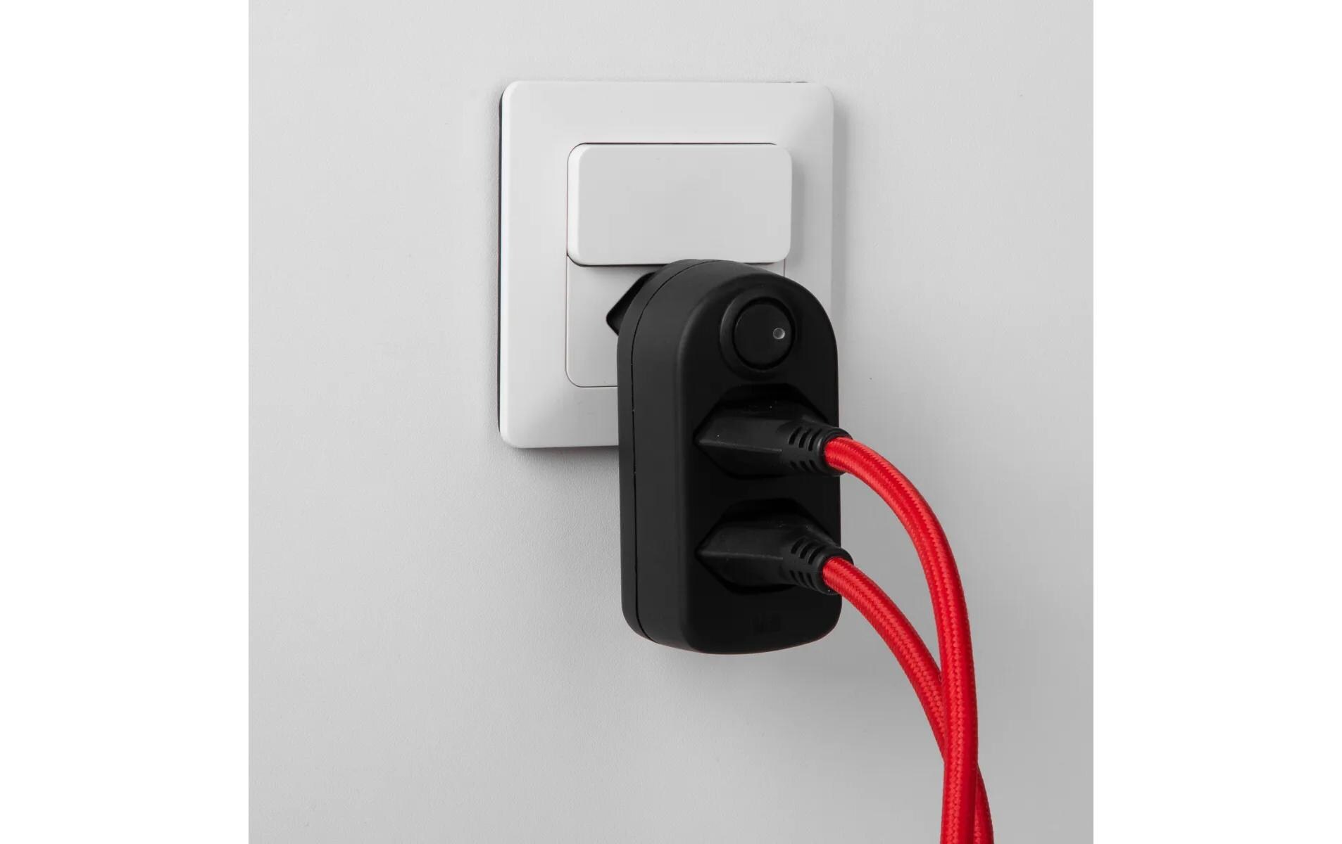 Abzweigstecker maxADAPTturn 2x Typ 13Mehrfachstecker