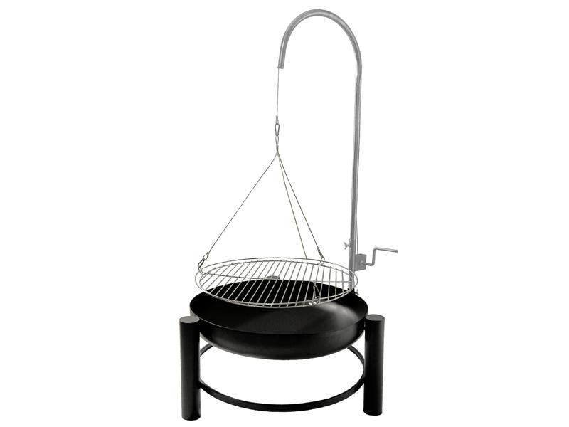 Innovesta Schwenkgrill mit Seilzug, Ø 50 cm Hängender Grill