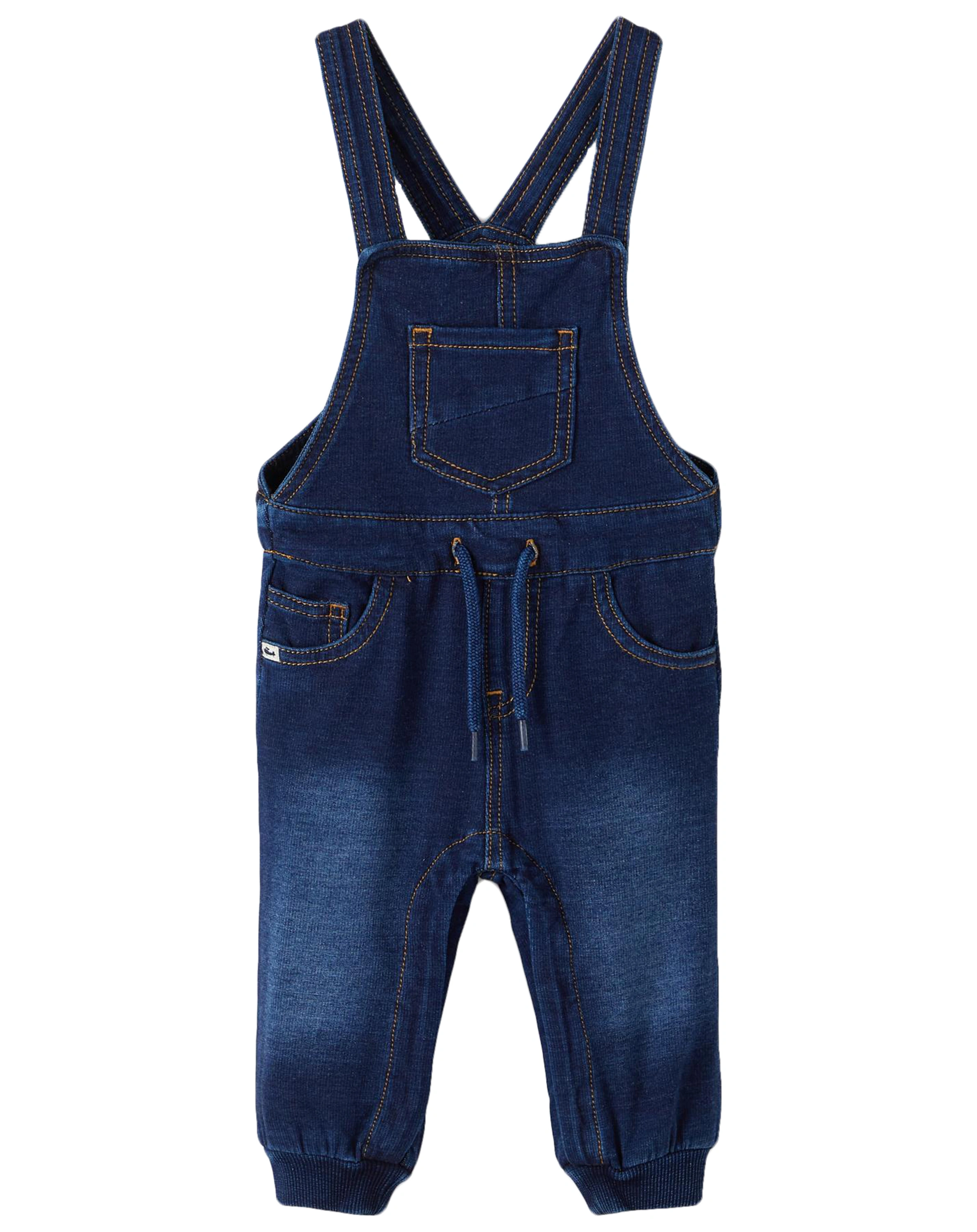 Latzhose NBMROMEO in dark blue denim